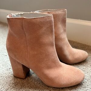 Kenneth Cole Reaction Pink Ankle Booties with Block Heel